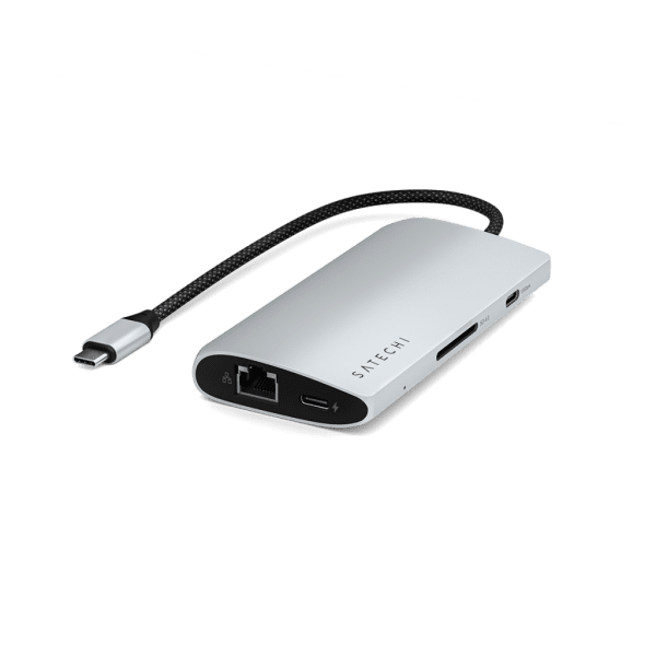 Satechi USB-C Multiport Adapter 8K With Ethernet V3 Silver