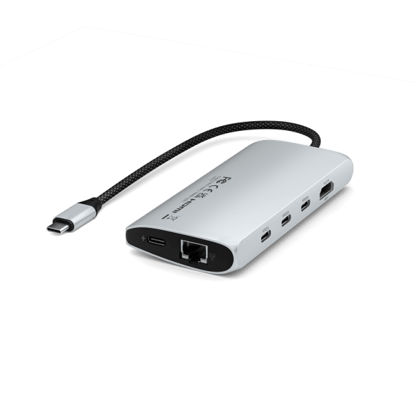 Satechi USB-C Multiport Adapter 8K With Ethernet V3 Silver