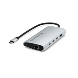 Satechi USB-C Multiport Adapter 8K With Ethernet V3 Silver