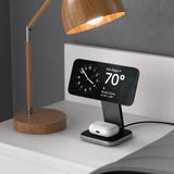 Satechi Trådlös Laddare 2-in-1 Foldable Qi2 Wireless Charging Stand MagSafe