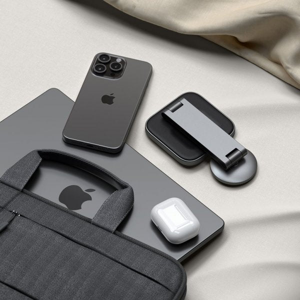 Satechi Trådlös Laddare 2-in-1 Foldable Qi2 Wireless Charging Stand MagSafe