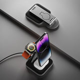 Satechi Trådlös Laddare 3-in-1 Foldable Qi2 Wireless Charging Stand MagSafe