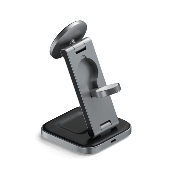 Satechi Trådlös Laddare 3-in-1 Foldable Qi2 Wireless Charging Stand MagSafe