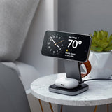 Satechi Trådlös Laddare 3-in-1 Foldable Qi2 Wireless Charging Stand MagSafe
