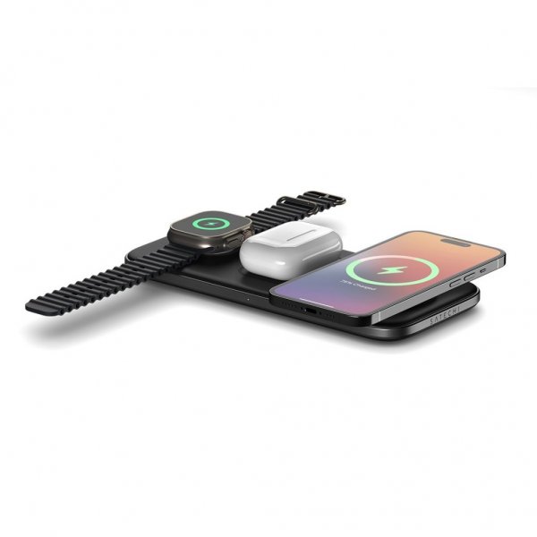 Satechi Trådlös Laddare Qi2 Trio Wireless Charging Pad MagSafe