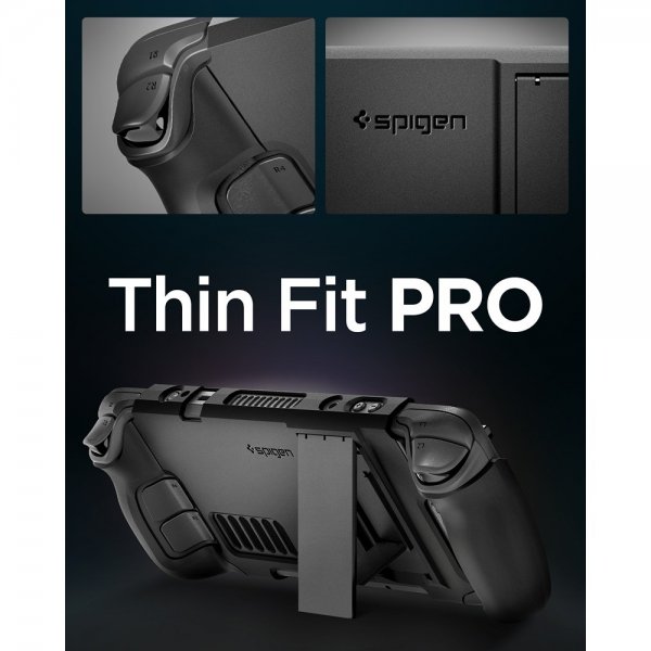 Spigen Steam Deck Skal Thin Fit Pro Svart