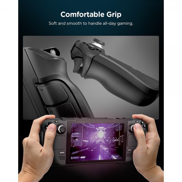 Spigen Steam Deck Skal Thin Fit Pro Svart