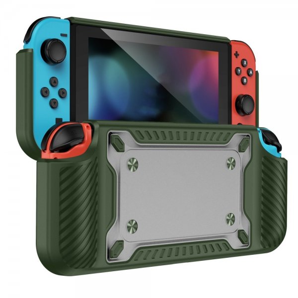 Stötsäkert skal till Nintendo Switch OLED Grön