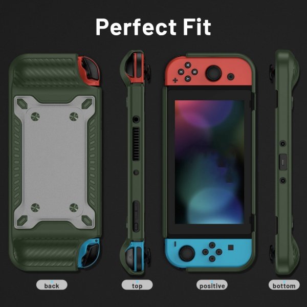 Stötsäkert skal till Nintendo Switch OLED Grön