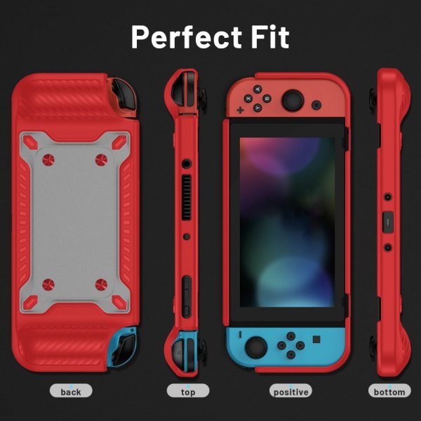 Stötsäkert skal till Nintendo Switch OLED Röd