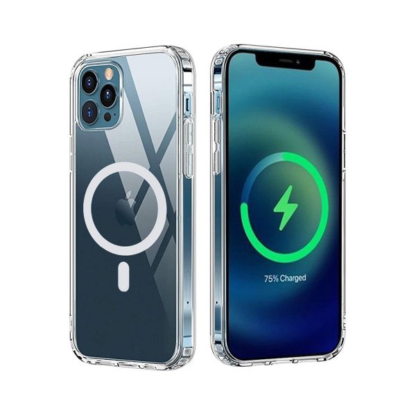iPhone 13 Pro Max Skal TPU MagSafe Stöttåligt Transparent