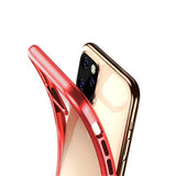 iPhone 11 Pro Max Skal Transparent Röd