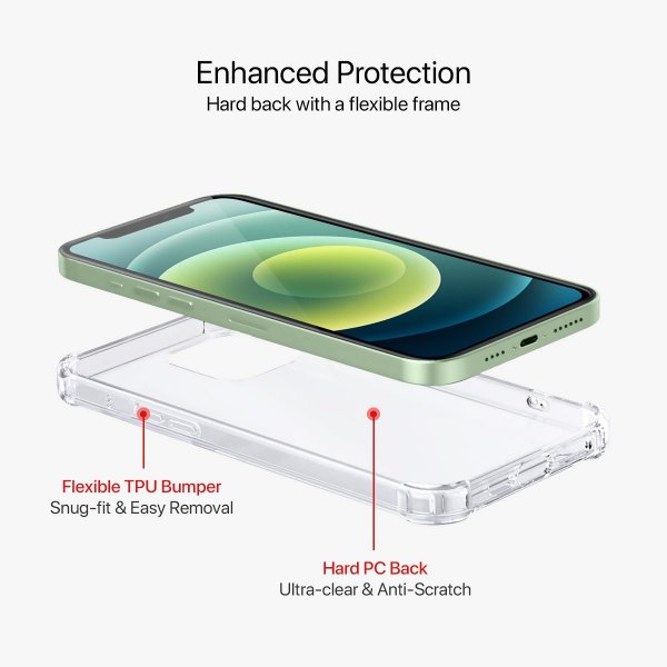 iPhone 12 Mini Skal Stöttålig Transparent