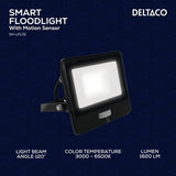 Deltaco Smart Home Strålkastare med Rörelsesensor 20W