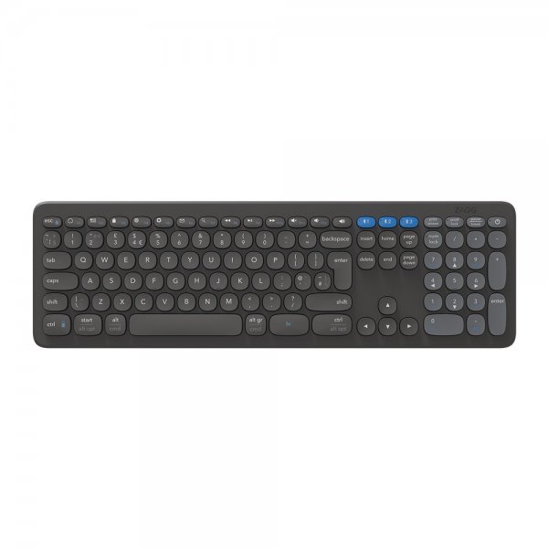 ZAGG Trådlöst Tangentbord Pro Keyboard 17 Nordic Charcoal