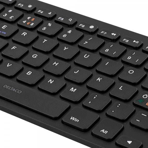 Deltaco Trådlöst Tangentbord Mini Bluetooth Svart