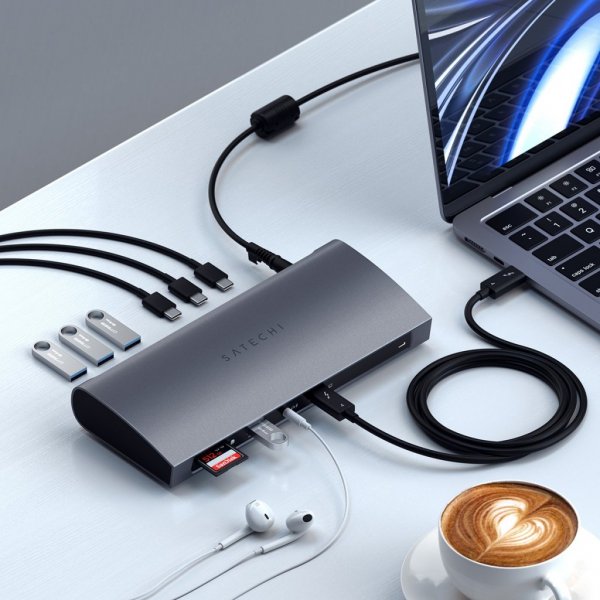Satechi Thunderbolt 4 Docka Rymdgrå