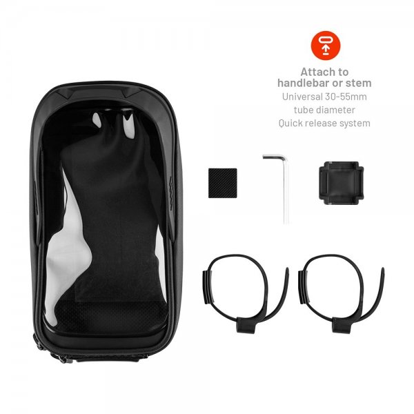 Fixed Telefonväska för Cykel Bikee Bag 2 Svart