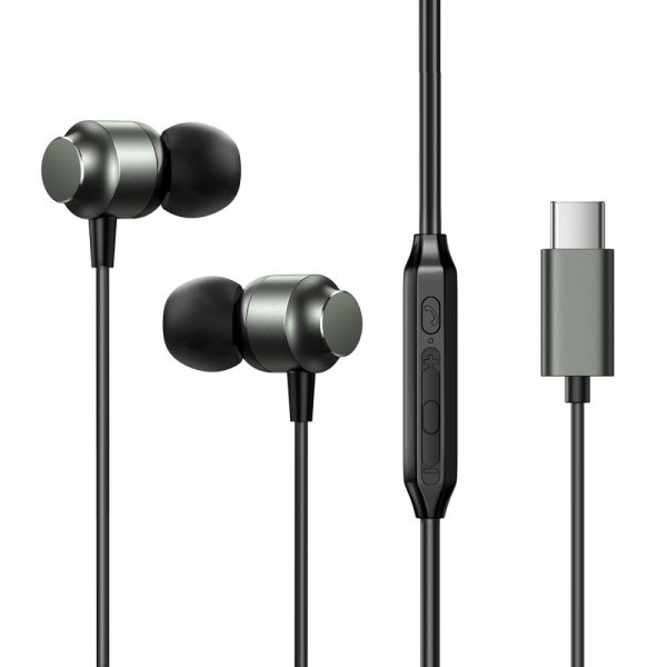 Joyroom Trådade Hörlurar EC06 USB-C Svart