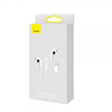 Baseus Trådade Hörlurar Encok C17 USB-C Vit