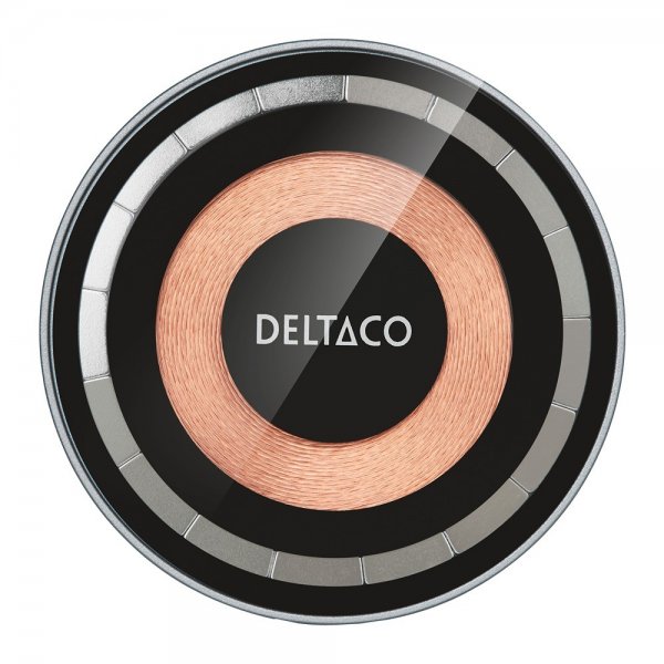 Deltaco Trådlös Laddare 2-i-1 Transparent MagSafe