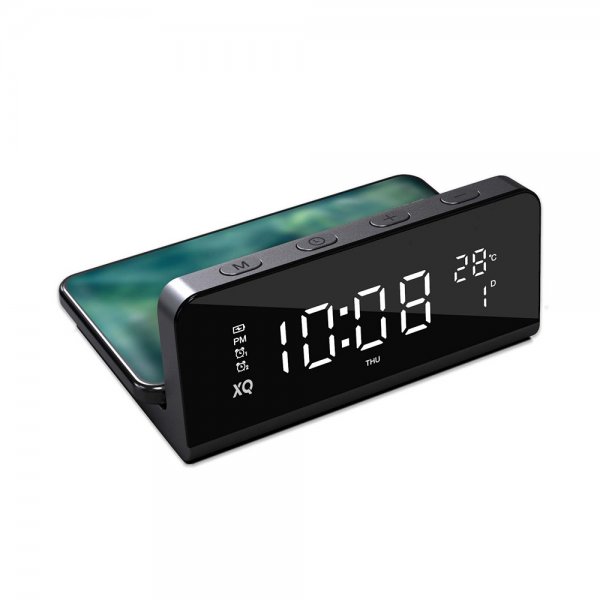 Xqisit Trådlös Laddare Alarm Clock with Wireless Charger