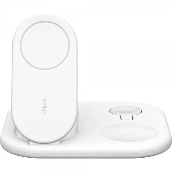 Belkin Trådlös Laddare BoostCharge 3-in-1 Foldable MagSafe Qi2 15W Vit