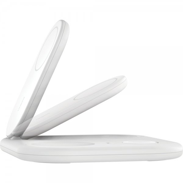 Belkin Trådlös Laddare BoostCharge 3-in-1 Foldable MagSafe Qi2 15W Vit