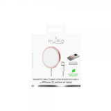 Puro Trådlös Laddare Magnetic USB-C Charging Cable MagSafe Rosa