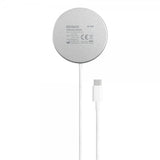 Deltaco Trådlös Laddare Magnetic Wireless Charger MagSafe Vit