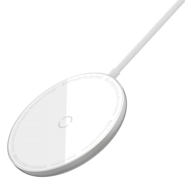 Baseus Trådlös Laddare MagSafe Simple Mini 15W Vit
