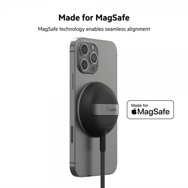 Belkin Trådlös Laddare Portable Wireless Charger Pad MagSafe 15W