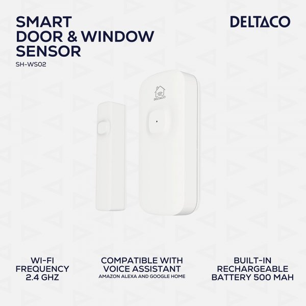 Deltaco Smart Home Trådlös Magnetsensor WiFi