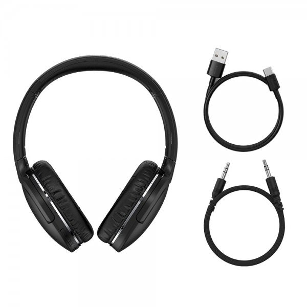 Baseus Trådlösa Hörlurar Over-Ear Encok Svart