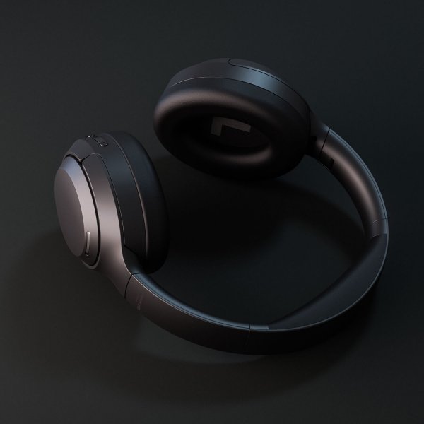 Happy Plugs Trådlösa Hörlurar Play Lite Over-Ear Svart