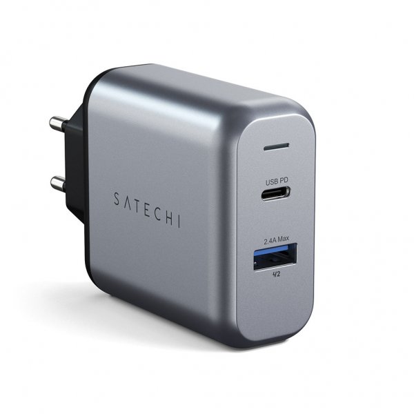 Satechi 30W väggladdare med USB-C och USB-A uttag