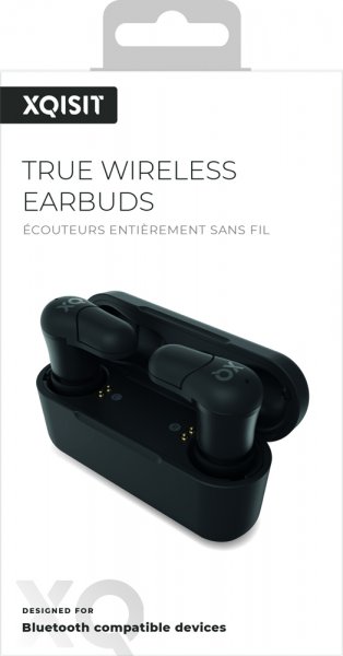 Xqisit True Wireless Hörlurar Compact Svart