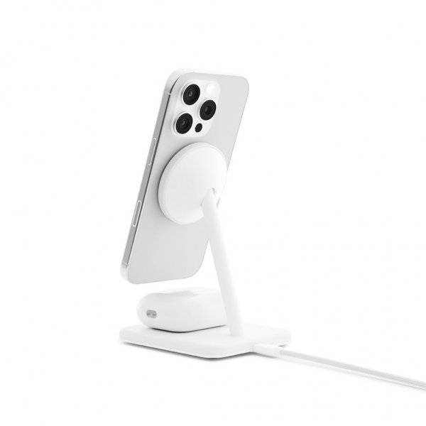 Twelve South Trådlös Laddare HiRise 2 Deluxe Qi2 MagSafe Vit