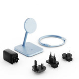 Twelve South HiRise 2 Deluxe 2-i-1 MagSafe-laddare Glacier Blue