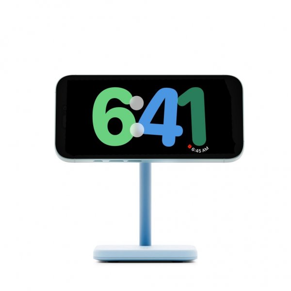 Twelve South HiRise 2 Deluxe 2-i-1 MagSafe-laddare Glacier Blue
