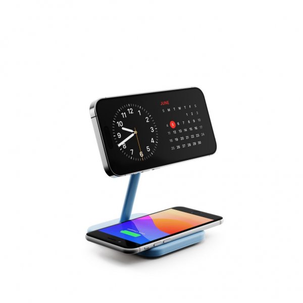 Twelve South HiRise 2 Deluxe 2-i-1 MagSafe-laddare Glacier Blue