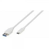 Vivanco Type C till USB 3.1 Kabel 1 Meter Vit