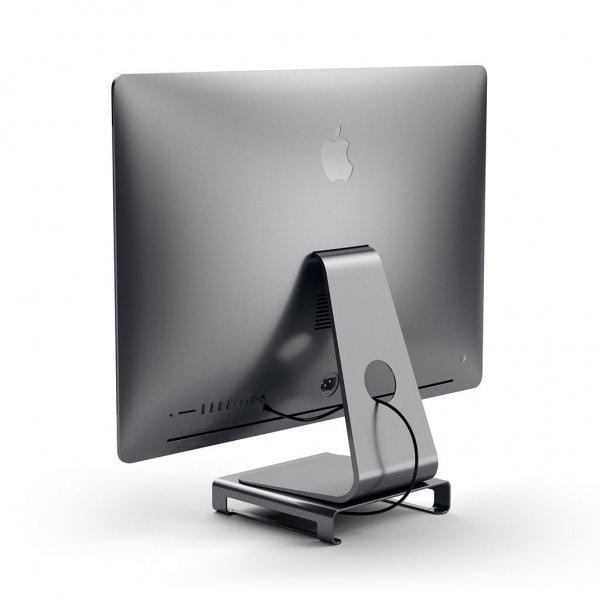 Satechi USB-C Aluminum Monitor Stand Hub för iMac Space Gray