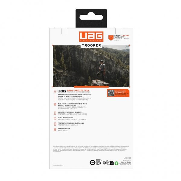 Urban Armor Gear (UAG) Samsung Galaxy S26 Skal Trooper MagSafe Clear/Ash