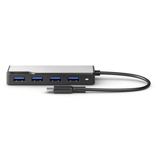 ALOGIC USB-C Fusion SWIFT 4-i-1-hubb Space Gray