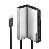 ALOGIC USB-C Fusion SWIFT 4-i-1-hubb Space Gray