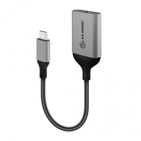 ALOGIC Ultra USB-C till USB-C-honkontakt och ljudutgång 10 cm