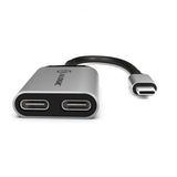 ALOGIC Ultra USB-C till USB-C-honkontakt och ljudutgång 10 cm