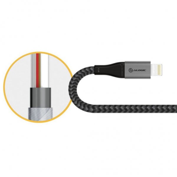 ALOGIC Ultra USB-C till Lightning-kabel 1.5 m Space Grey