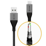 ALOGIC Ultra USB-A till USB-C kabel 3A/480Mbps 1.5 meter Rymdgrå